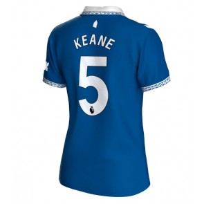 Everton Michael Keane #5 Domaci Dres za Ženska 2023-24 Kratak Rukavima